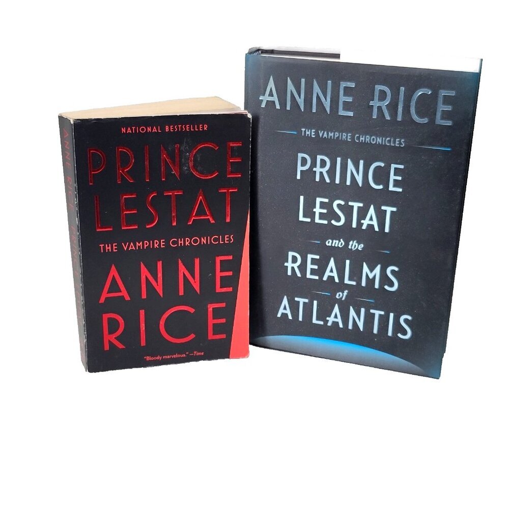 Prince Lestat Vampire Chronicles Lot of 2 Anne Rice 1st Edition HCDJ Atlantis